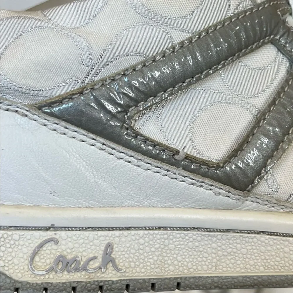 Coach Nova Signature C Silver Sneakers 9M